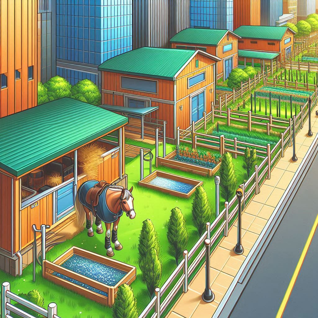 Horse-friendly stable concept