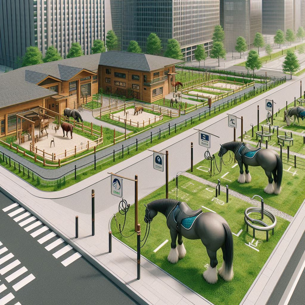 Horse-friendly street concept